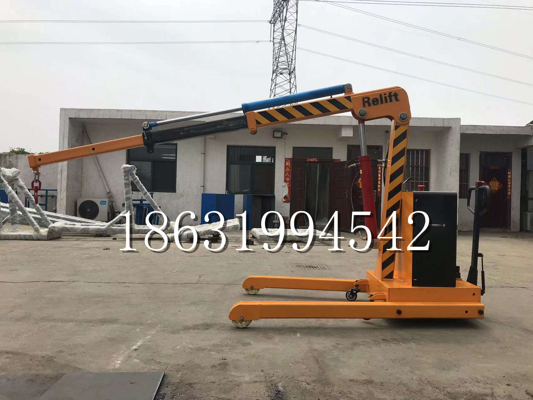 定襄县久征定做3吨三轮随车吊 农用园林绿化移树吊 平板工程用小吊机